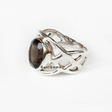 Smoky Quartz Sterling Silver Ring