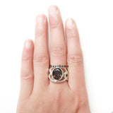 Smoky Quartz Sterling Silver Ring