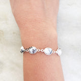 Merlinite Sterling Silver Bracelet