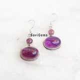 Amethyst Drop Sterling Silver Earring