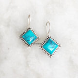 Turquoise Kite Sterling Silver Earring