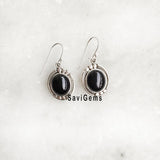 Black Onyx Sterling Silver Earring