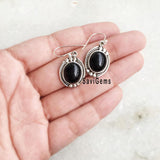 Black Onyx Sterling Silver Earring