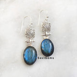 Labradorite Classy Sterling Silver Earring