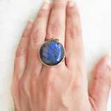 Labradorite Sterling Silver Ring