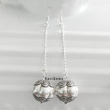 Chain Drop Tribal Sterling Silver Earring