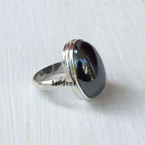 Hematite Sterling Silver Ring
