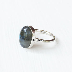 Labradorite Sterling Silver Ring