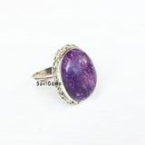 Charoite Sterling Silver Ring