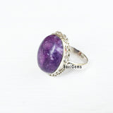 Charoite Sterling Silver Ring