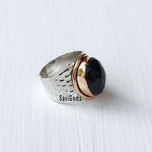 Black Onyx Sterling Silver Ring