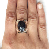 Black Onyx Sterling Silver Ring