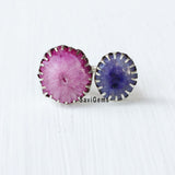 Druzy Adjustable Sterling Silver Ring