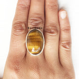 Tiger's Eye Sterling Silver Ring